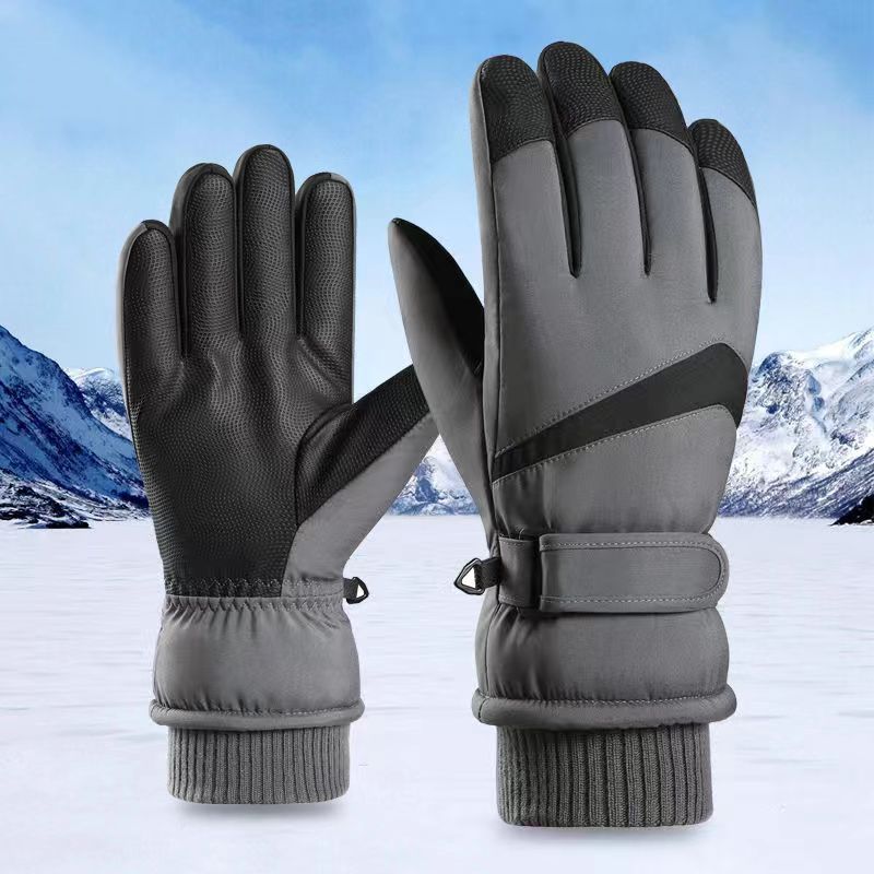 Ski Gloves for Men and Women Winter Cold-proof Cotton Weight Lifting Gym Training Gloves