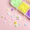 Trendy Resin 3D Petal Nail Art Accessories: Steel Beads & Small Flowers for DIY Nails, Earrings, Hair Clips.