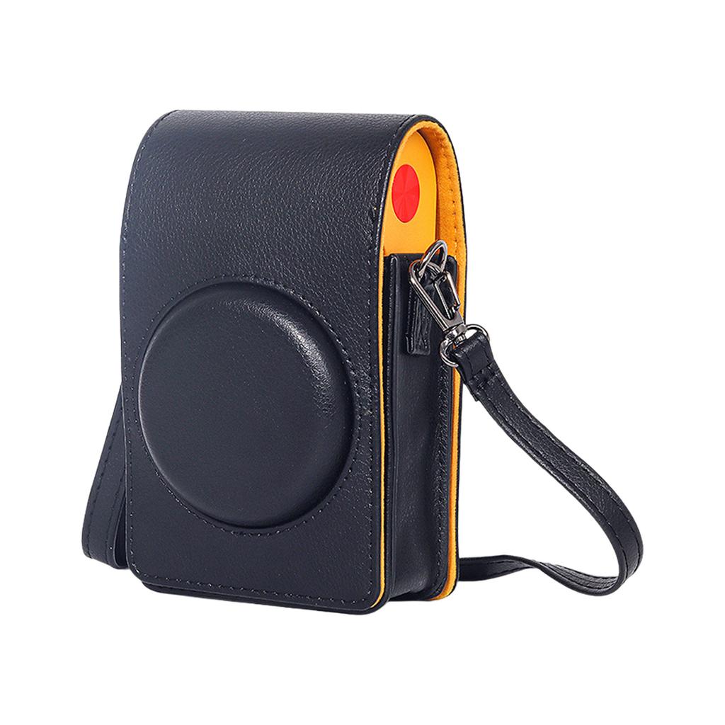 PU Case Solid Color Carry Case with Adjustable Shoulder Strap Portable Protective Case for Mini Shot 3 ERA/MS300