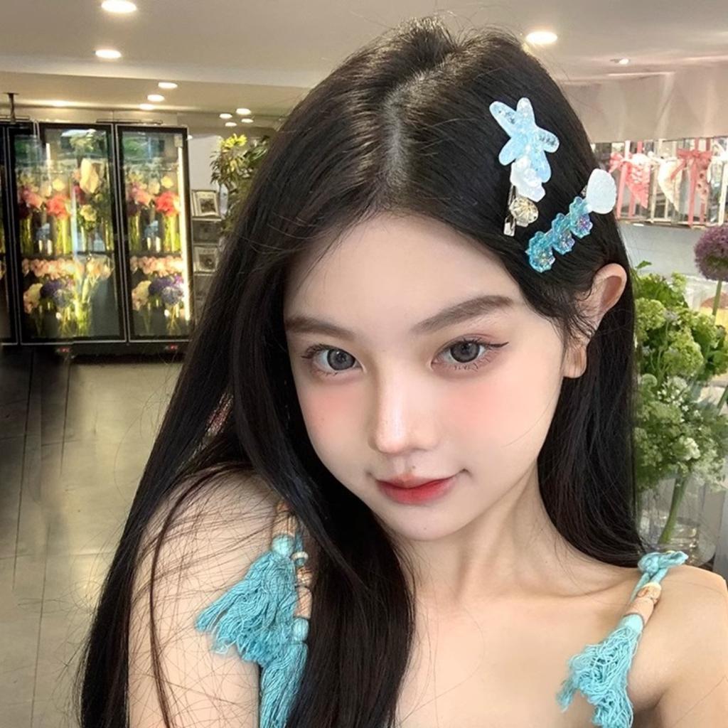 Summer shell starfish cute hairpin simple and sweet broken bangs hairpin side clip hair accessories