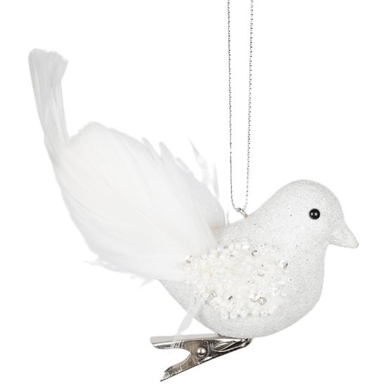 Simulierter Vogel-Anhänger, Weihnachtsbaum-Hängeschaum-Feder-Vogel-Ornament für festliche Heimdekoration