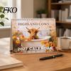 Traditional Style Calendar 2027 Wall Calendar, Decorative Monthly Planner with Metal Twin-Wire Binding for Professional Office Supplies Easy