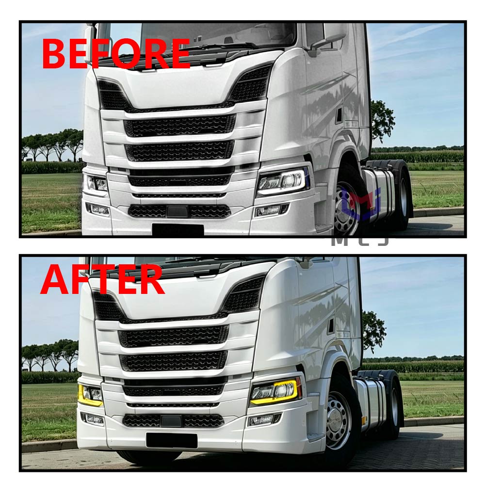 White Yellow Angel Eyes DRL LED Board OEM 2379886 2655849 2379882 For Scania S R P G Series Headlight Source Chips Spare Parts