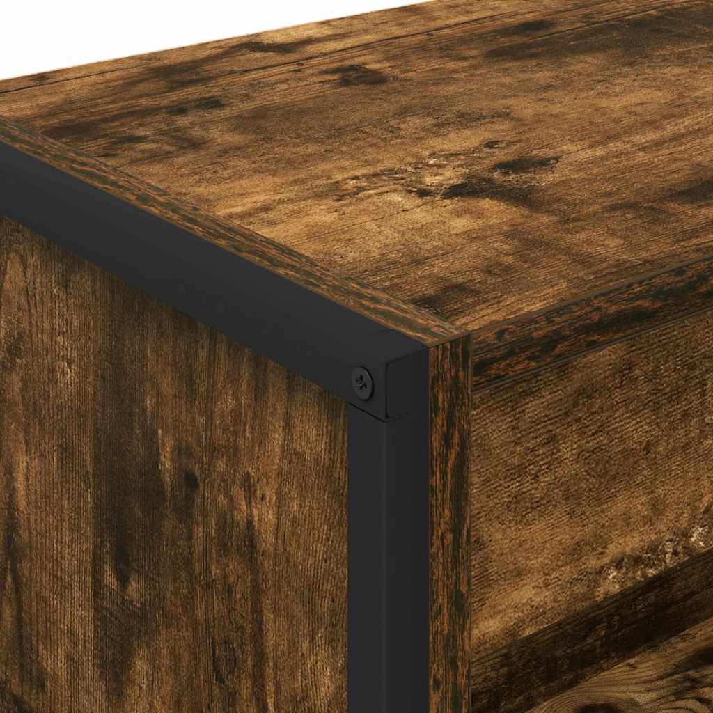 Bookshelf Smoked Oak Finish 60 x 30 x 86.5 cm Particleboard