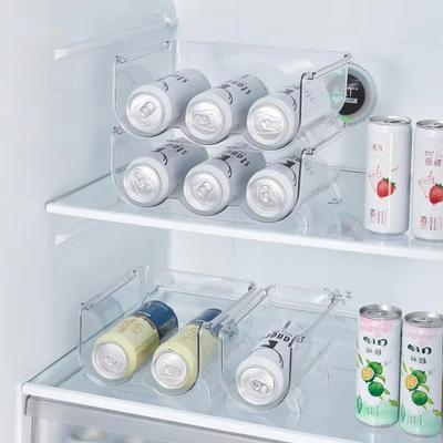 Single/Double/Triple Stackable Water Bottle Holders Refrigerator Storage Bins Kitchen Wine Organizer Stand Organization Rack
