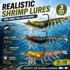 8 cm / 7 g Soft Shrimp Lure With Hooks Segmented Lures Lifelike Swimming Lures  Freshwater Fishing