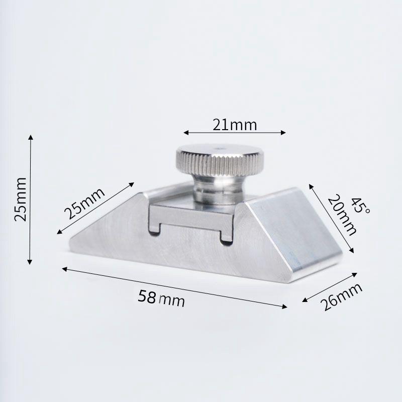 Sturdy Aluminum Alloy Sandpaper Rack Grinding Clip Inner Corner Plane Polishing Hand-held Sandpaper Leather Edge Grinder