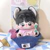 1 set Cowboy Hat 10/20cm Cotton Doll Clothes Striped T-shirt 10cm Doll Clothes  Doll Accessories