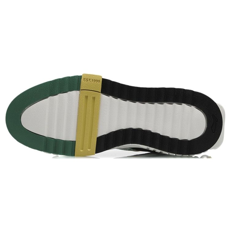 Li-Ning 001 Unblock Белоснежные черные мужские кроссовки AGCR123-2 39⅔ — фото 5