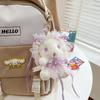 Super Cute Lolita Rabbit Plush Pendant for Best Friend Birthday Gift Sakura Rabbit Confession Doll Backpack Hanging Decoration