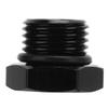 Block Off Plug Fitting Adapter Male Hex Steel Universal 4000PSI Black for VehicleAN6