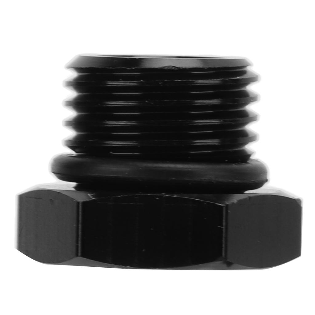 Block Off Plug Fitting Adapter Male Hex Steel Universal 4000PSI Black for VehicleAN6