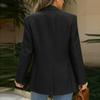 Women's Faux Suede Button Jacket Oversized Gathered Hem Short Length Coat Casual Vintage Outerwear With Pockets