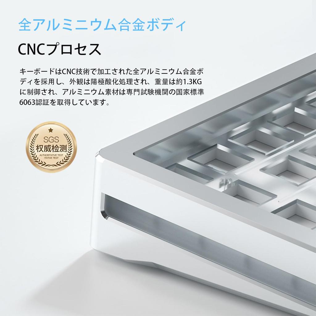 MAMBASNAKE M71 Wireless Mechanical Keyboard, Aluminum Case, 3-Mode 2.4G Bluetooth Wireless, USB & Type-C Wired, 68% Gaming Keyboard, Shaft Sheet Hot