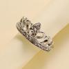 Korean Style Rhinestone Crown Ring - Fashion Jewelry