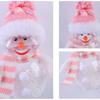 Plastic Christmas Luminous Snowman Decor Transparent Xmas Tree Decoration  Holiday Party Decoration