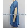 Cross-Border Solid Color Crochet Bamboo Patchwork Neckline Beach Cover-Up