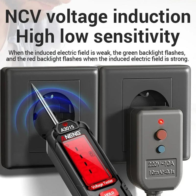 Multifunktionales Digitales Multimeter Phasenfolgeprüfer Stift AC/DC Spannung Null/Feuerleitungstest 4000 Zählungen NCV Detektor Prüfgeräte Digitalanzeige