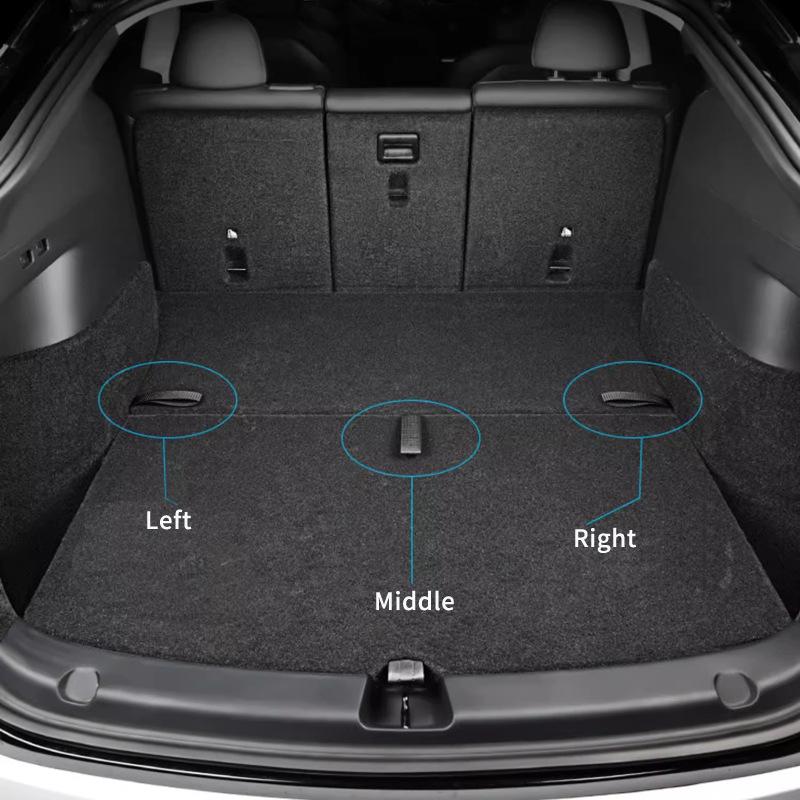 For Model Rear Trunk Rope Draw String Open Tail Box Cover Handle Pull Strap Car Organizer Accessories Mat Protection Pad