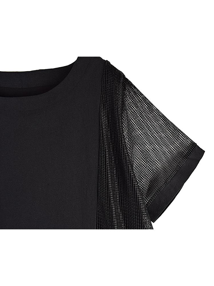 XITAO Short Sleeve Black Hollow Out Dress Fashion Women GJ1045