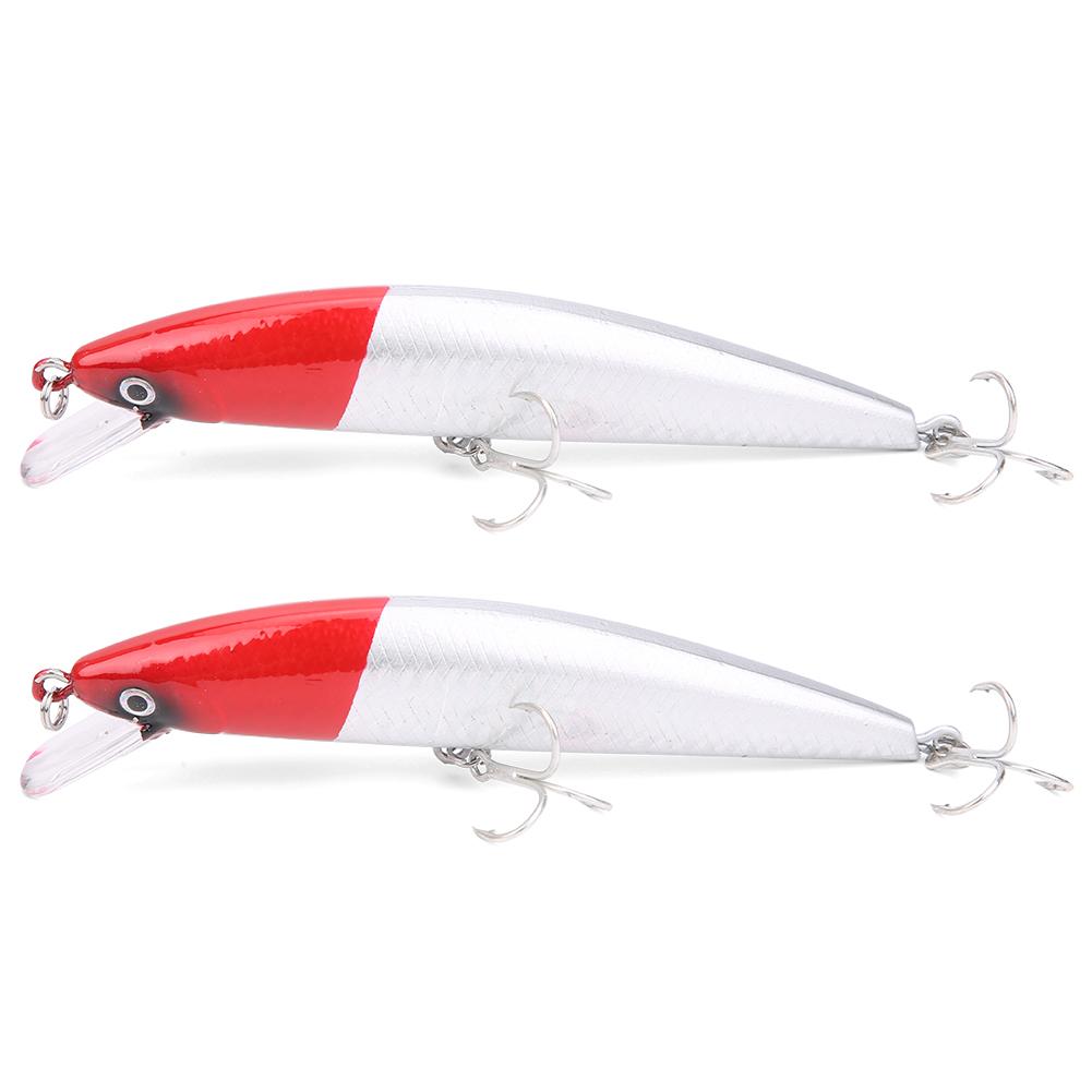 2PCS Sinking Minnow Lure Tongue Plate Artificial Simulation Lifelike Bait Fishing Tackle5#