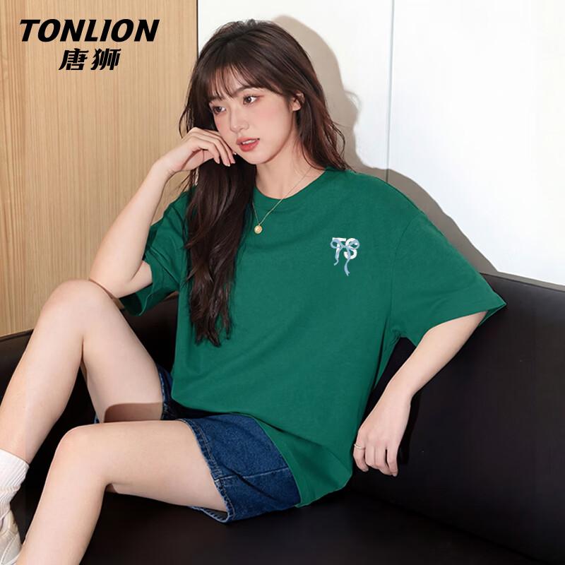 

TonLion Women s 100% Cotton Loose Fit T-Shirt 2XL