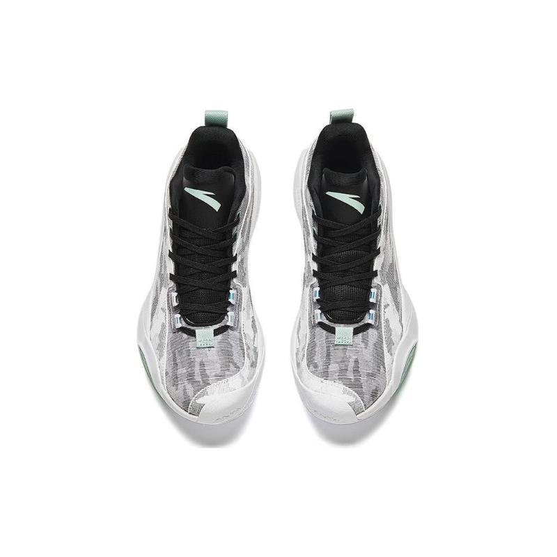 Anta Windhole 4th Generation Anti Slip Wear Resistant Low Top Ant Bounce Technology Basketball Shoes Men's Gray Black Sneakers 112411605-3