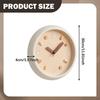 12''wall Clock Decorative Easy Read Modern Cute Compact Timepiece Wall Ornament for Farmhouse