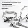 304 Stainless Steel Quick-Release Cable Tie & Hose Clamp, 12.6/14mm Wide, Removable Buckle, Durable Metal Band