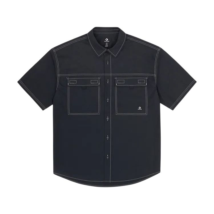 New Converse Shirts Men's Black 10028348-A02