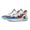Nike KD Trey 5 IX Thunderous And Vast Cushioning, Wear Resistant Mid top Basketball Shoes Unisex Gray Blue Orange CW3402-011(Team529-)