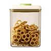 Rectangular Food Grade Storage Container Press Close Vacuum Seal Stackable Space Efficient Kitchen Organizers Use