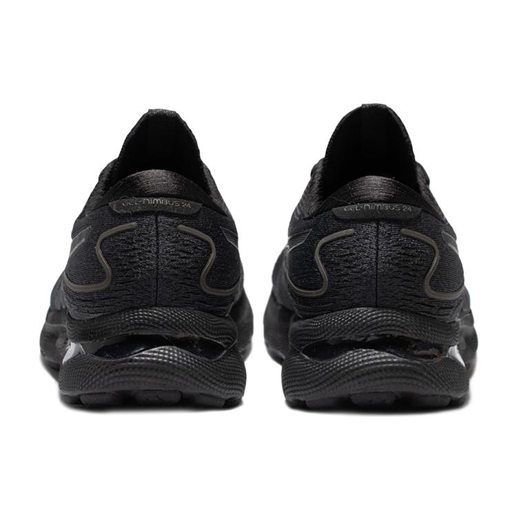 New Asics Gel Nimbus 24 2E Wide 'Triple Black' 1011B361-002