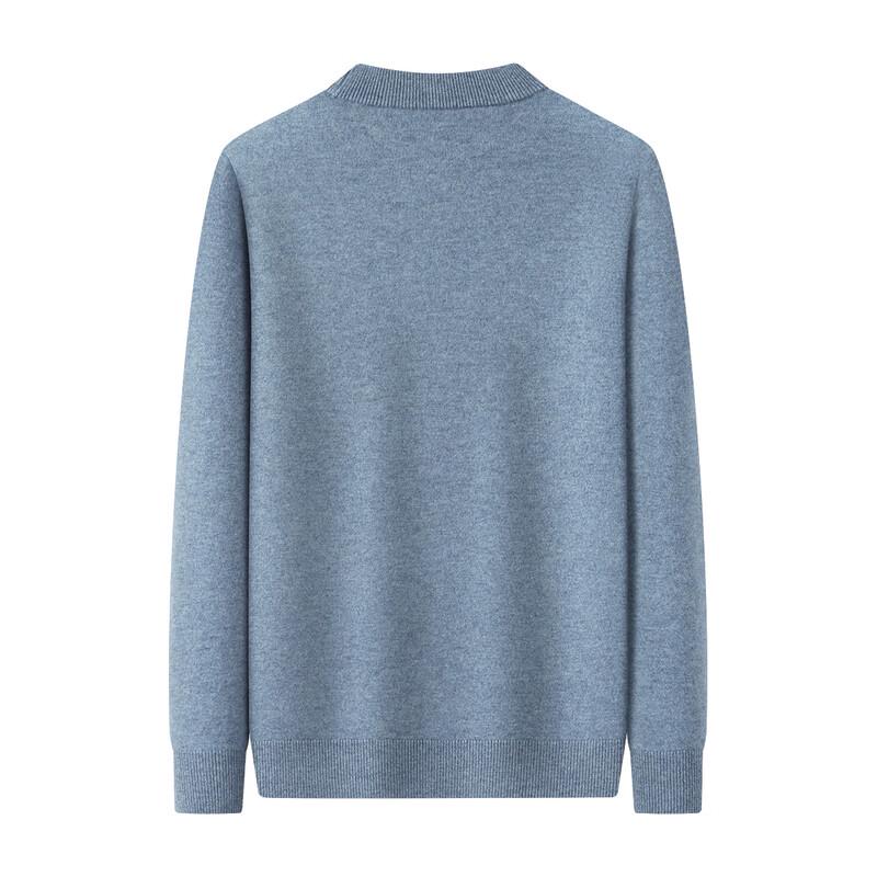 Men's Wool Cashmere Blend Crew Neck Sweater