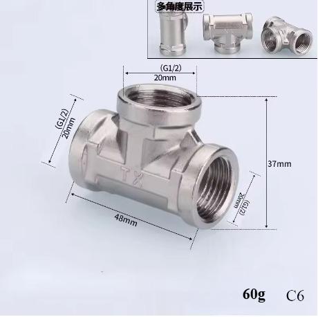 Xiaomi Aço Inoxidável 201 1/2" 3/4" BSP Rosca Macho Fêmea Cotovelo Redutor T Luva Junta de Topo Conexões Hidráulicas
