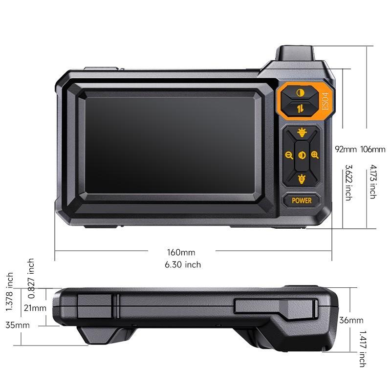 4.3inch IPS Screen Industrial Endoscope Camera 8mm HD1080P 8 LED Light Pipe Car Repair Single Lens Inspection Borescope