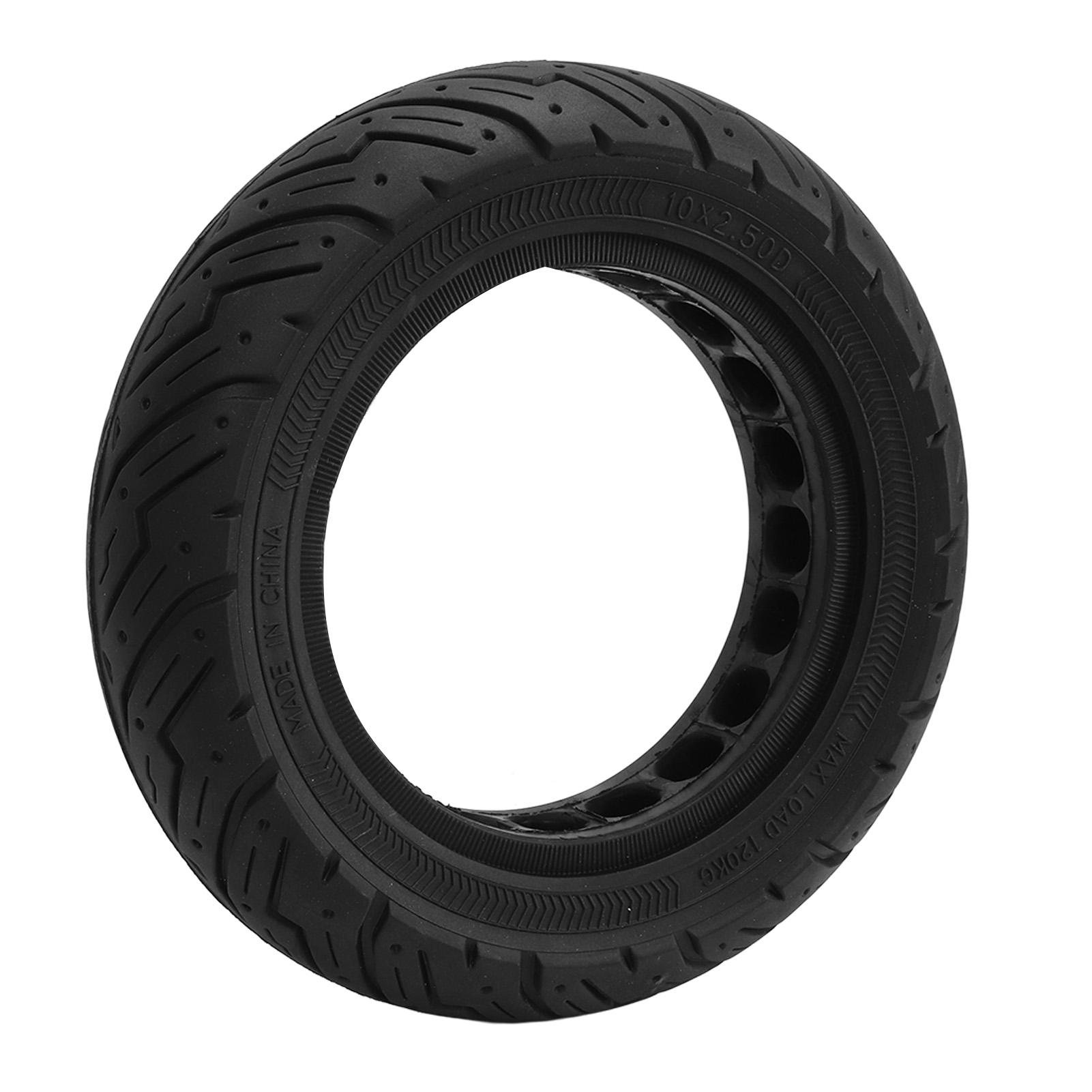 10X2.50 Electric Scooter Solid Tire Rubber Anti Slip Explosion Proof D Slot Honeycomb Solid Tire for Replacement