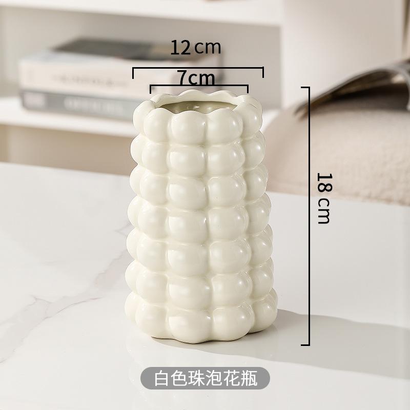 

Nordic Ceramic Vase Ornaments Living Room Flower Arrangement Hydroponics Dried Flower Art Home Decoration Electroplating Vase
