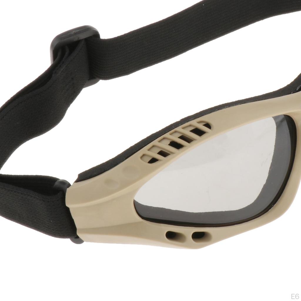 Safety Goggles, Anti Fog Glasses with Adjustable Strap for Riding Hunting Cycling