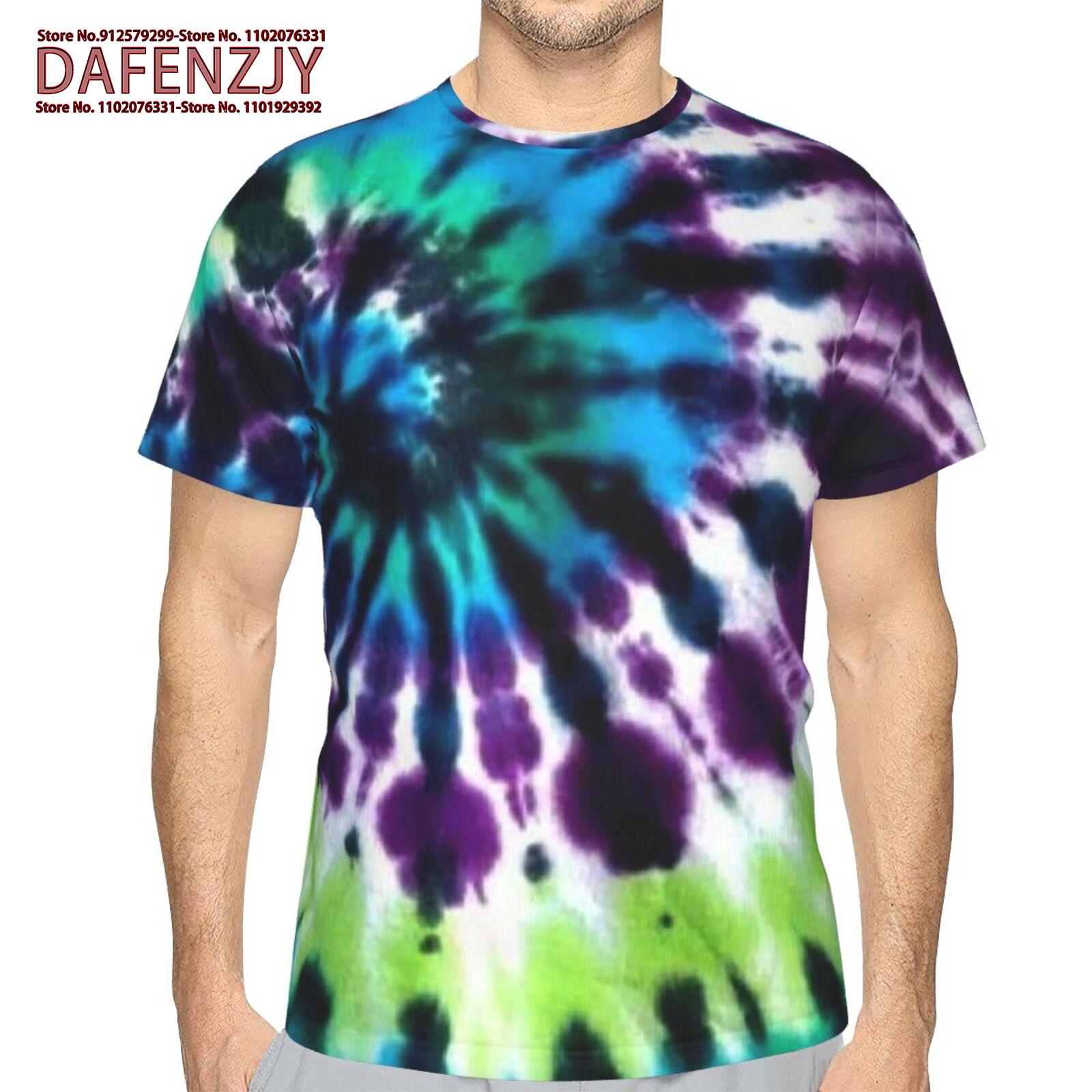 

Футболки с принтом тай-дай, красочные абстрактные рисунки, 3D-принты для мужчин и женщин, праздничная уличная одежда, топы Harajuku, футболки, одежда S красный