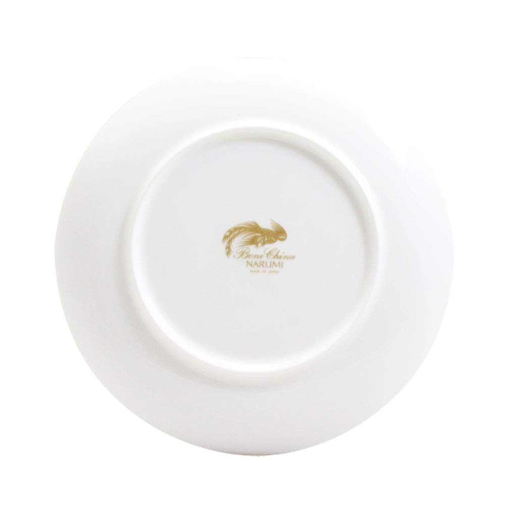 NARUMI Plate, Chinese Cuisine Dish, 14cm, White, Simple Design, Flat Plate, Microwave Safe, Made In Japan, 9000-1599
