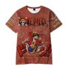 Nuova Serie One Piece Maglietta Estiva Casual da Uomo e da Donna Maglietta a Maniche Corte Stampata Digitalmente in 3D
