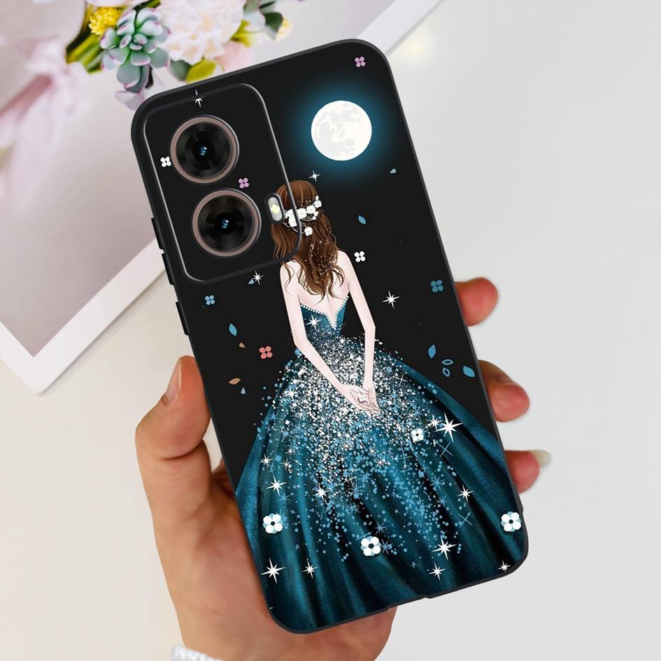 For Motorola Moto G85 Case MotoG85 5G 2024 Fashion Flower Soft Silicone Phone Cover For Motorola G85 MOTO G 85 Protective Fundas