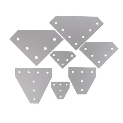 New 6063-T6 Joint Board Plate Corner Angle Bracket Connection Joint Strip for Aluminum Profile  3030 with 5 Holes