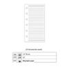 A6 6-Hole Notebook Refill: Blank, Grid, Lined Pages for Student Diaries