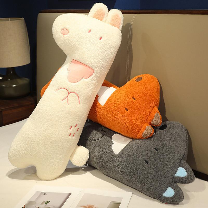 Rabbit Fox Cute Wolf Pillow Doll Animal Plush Stuffed Toy Soothing Doll Gift