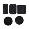 Bakeware Set Professional Carbon Steel Baking Pans Set with Cake Mold Baking Pans Pizza Tray for Home KitchenBlack
