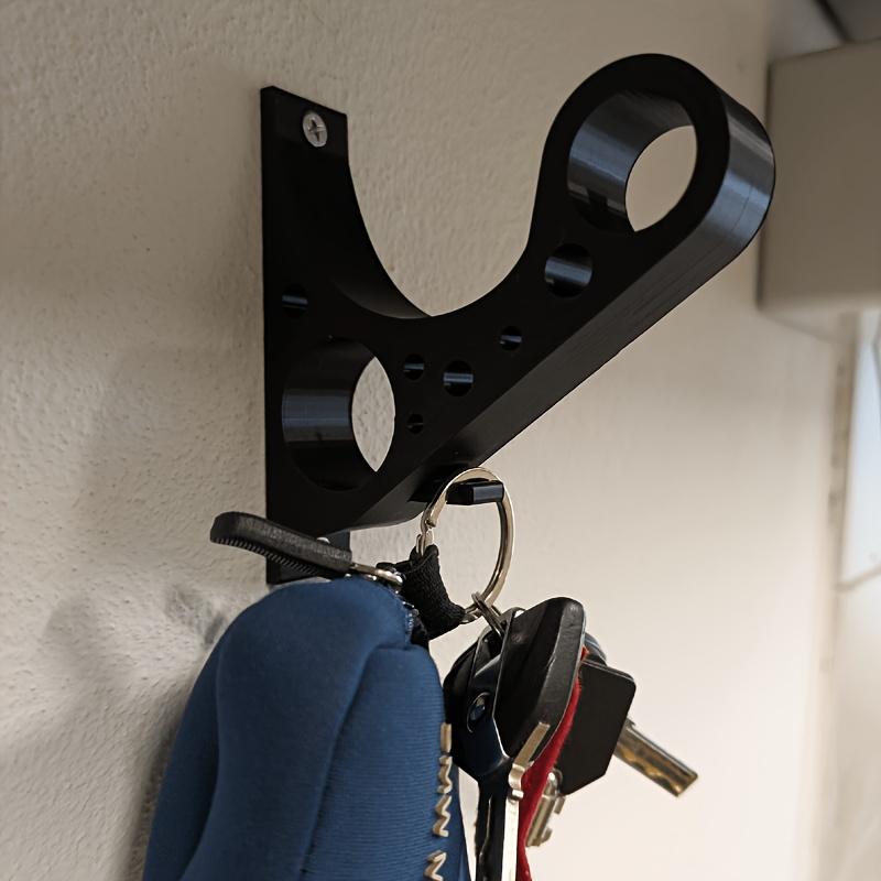 Wall Mount Motorcycle Helmet Holder Hook,Anti Scratch Rack For Full Face Helmet Garage Storage,Multi Purpose Key Display Bracket