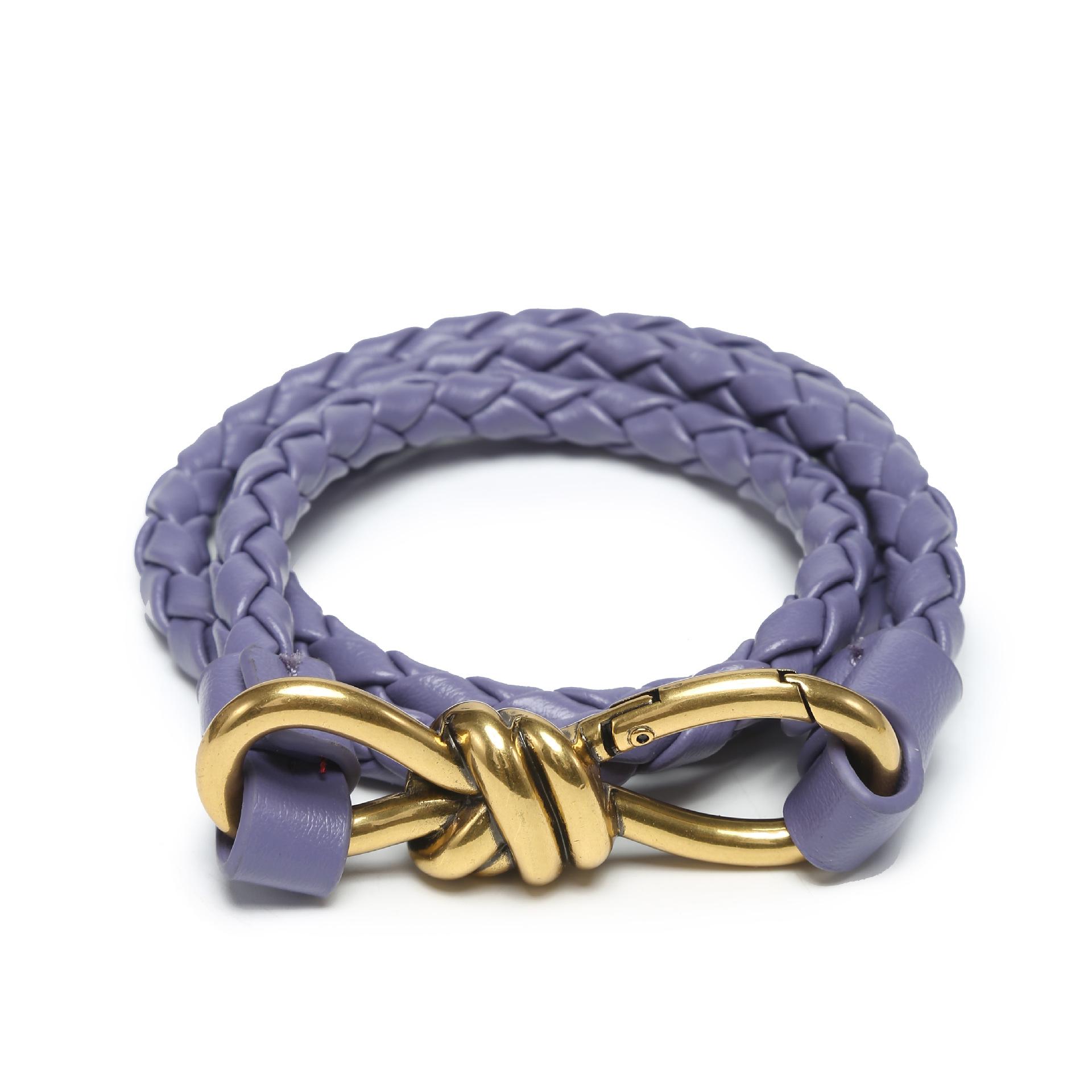 

Новый двухслойный плетеный ремень из коровьей кожи, женский ремень, универсальный, джинсовый, декоративный, ручной работы 94cm фиолетовый