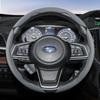 Suitable for SUBARU Breathable Hole Leather Steering Wheel Cover Segmented Outback Forester Impreza Ascent Crosstrek Legacy WRX
